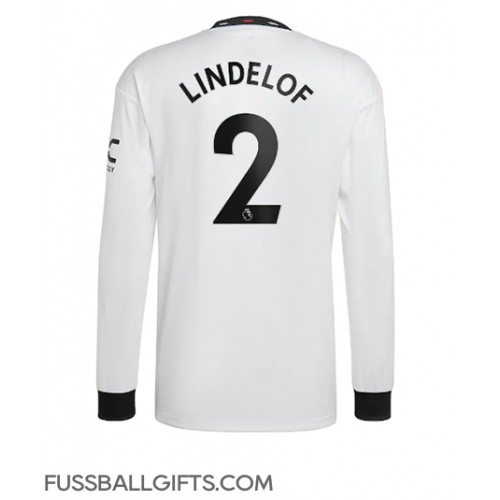 Manchester United Victor Lindelof #2 Fußballbekleidung Auswärtstrikot 2022-23 Langarm